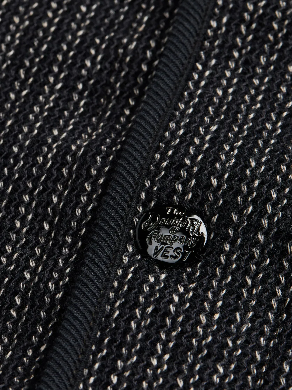 Ralph Lauren RRL Button-up gilet met textuur Blauw