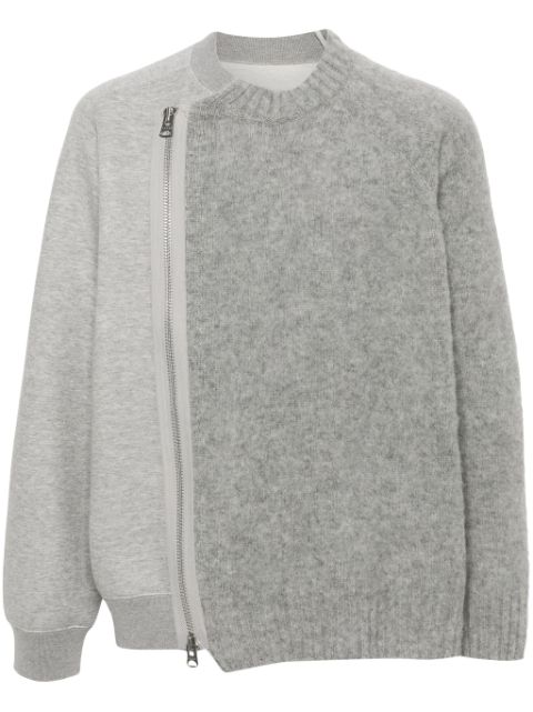 sacai sweat à empiècements