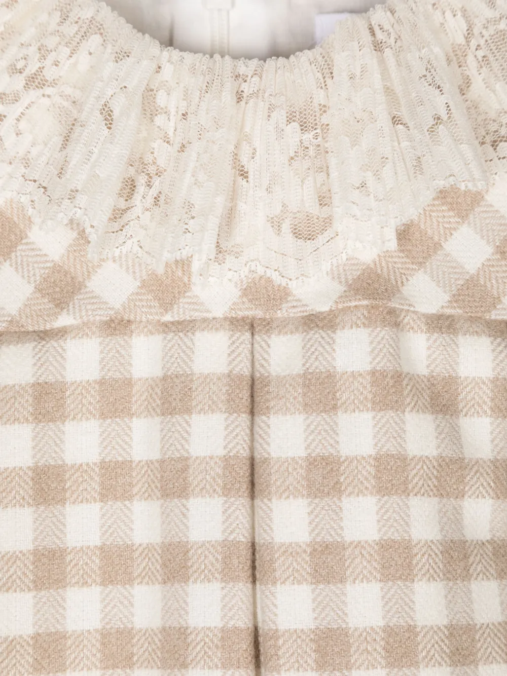 Patachou Jurk met logo van kralen Beige