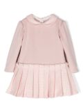 Patachou bead-logo dress - Pink