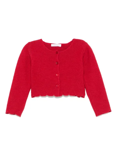 Patachou Cardigan com acabamento ondulado