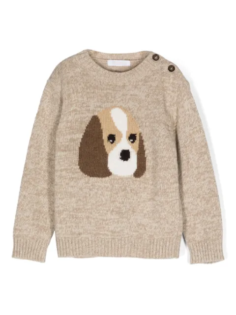 Patachou intarsia-knit sweater
