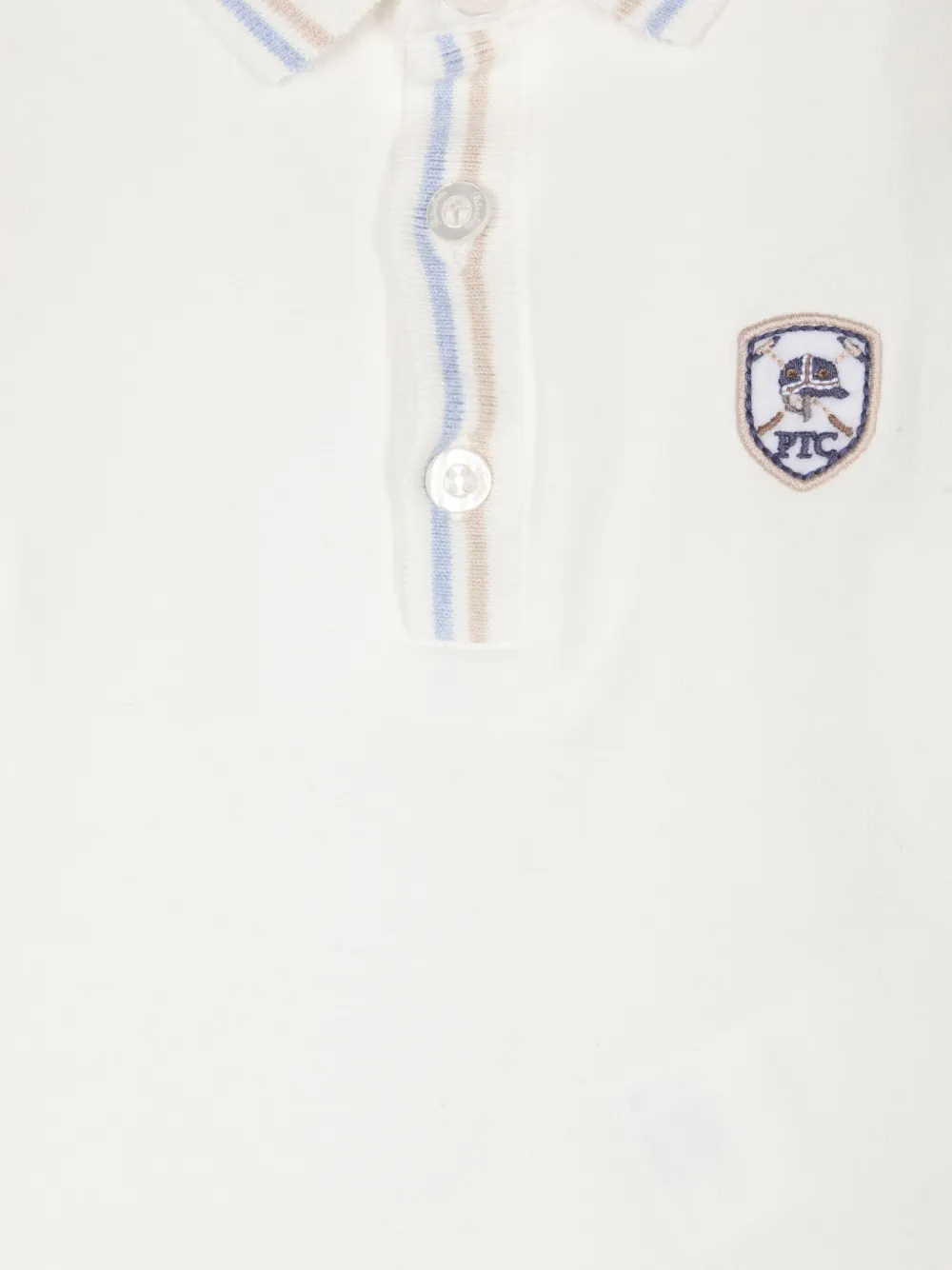 Patachou Poloshirt met logopatch Wit