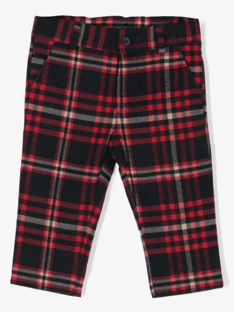 Patachou tartan-check trousers