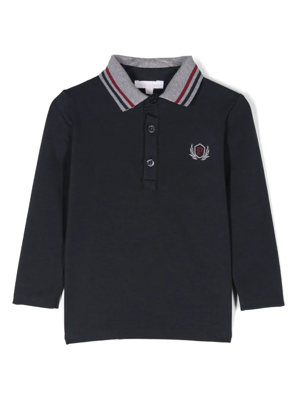 Patachou playera tipo polo con logo bordado | azul | Image 1