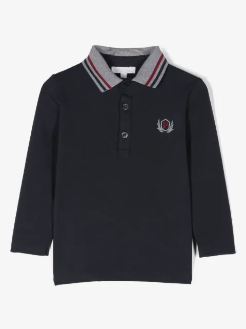 Patachou logo-embroidered polo shirt