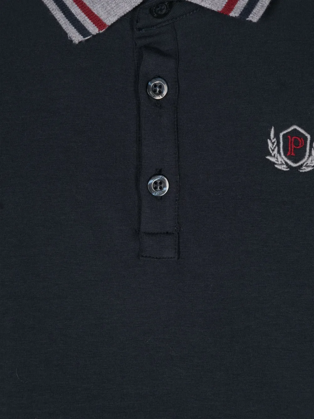 Patachou Poloshirt met geborduurd logo Blauw