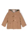 Patachou brushed-effect duffle coat - Brown