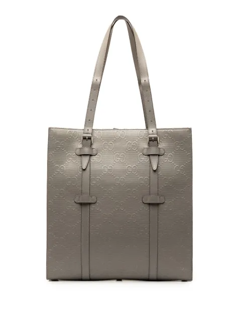 Gucci Pre-Owned 2016-2023 GG Embossed Leather Vertical tote bag