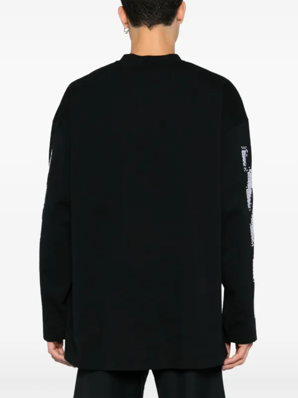 Off-White Pixel Diagonal T-shirt | Black | FARFETCH