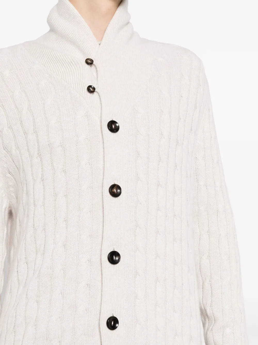N.Peal Cardigan Garrick Shawl in cashmere | Image 5