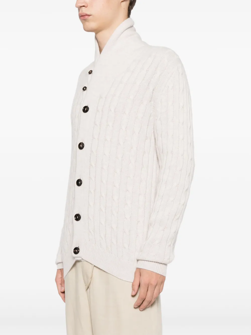 N.Peal Cardigan Garrick Shawl in cashmere | Felpe e Maglioni | Image 3