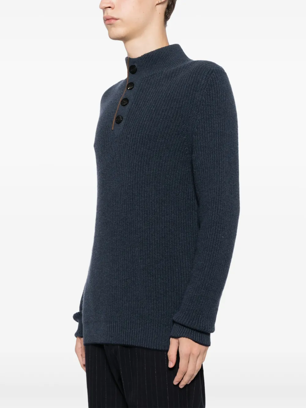 N.Peal Beauchamp trui Blauw