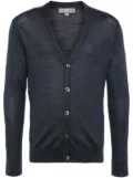 N.Peal Curzon fine gauge cardigan - Blue