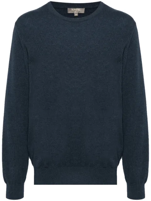 N.Peal Oxford Pullover mit rundem Ausschnitt