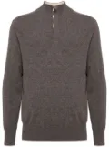 N.Peal half-button cashmere sweater - Neutrals