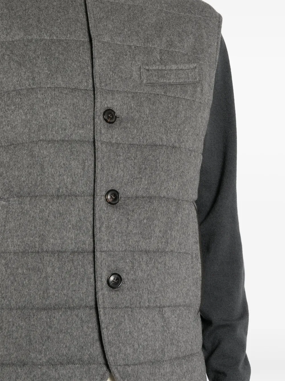 N.Peal Calgary kasjmier gilet Grijs