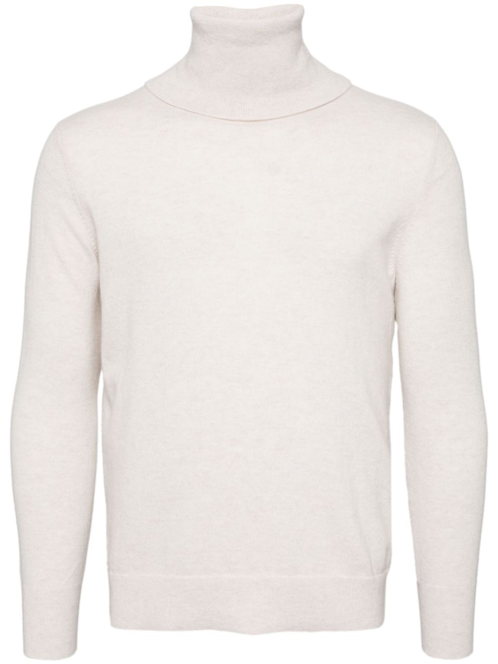 N.Peal Trafalgar Roll Neck organic cashmere jumper - Neutrals