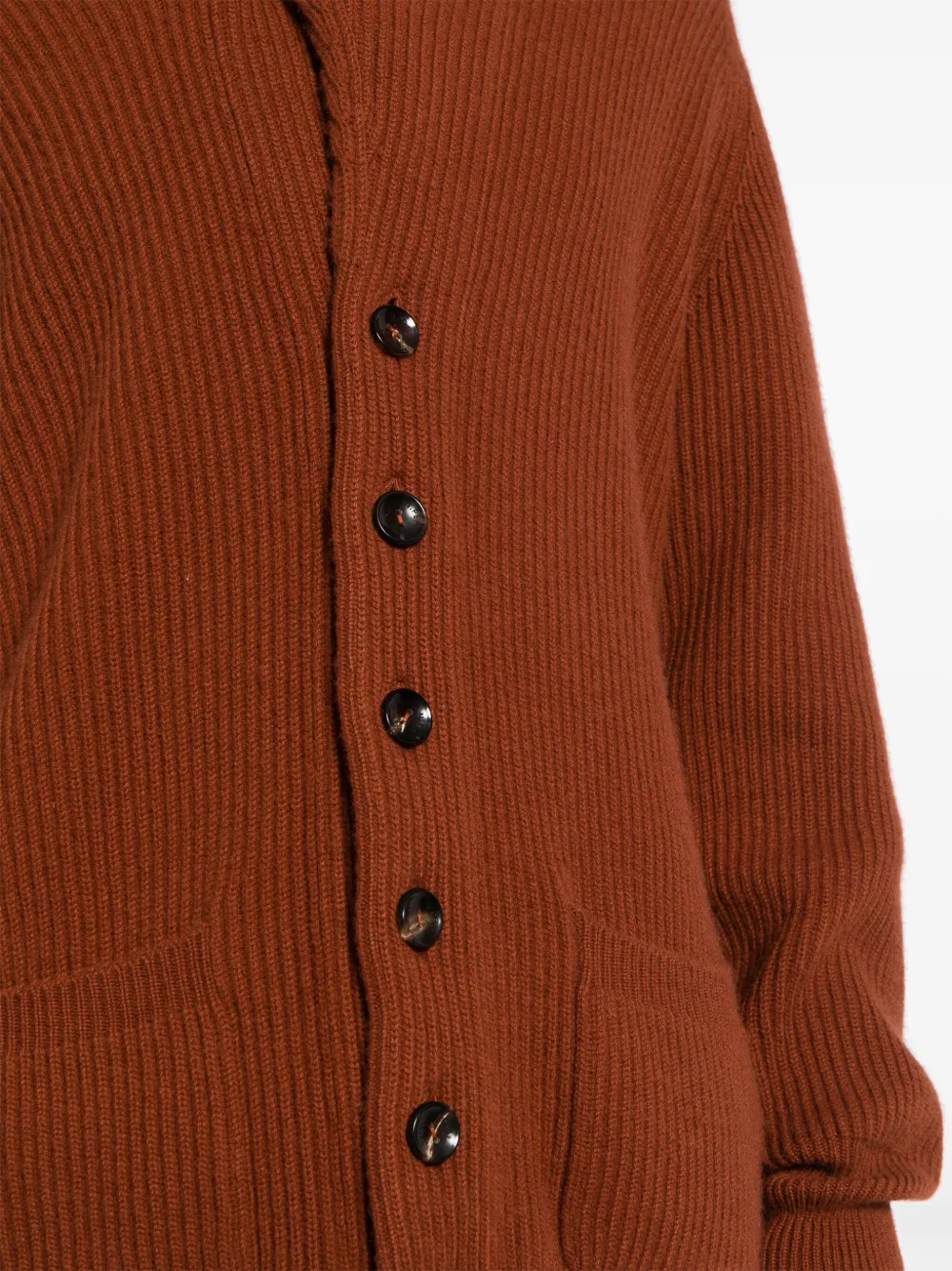 N.Peal Garrick Shawl kasjmier vest Oranje