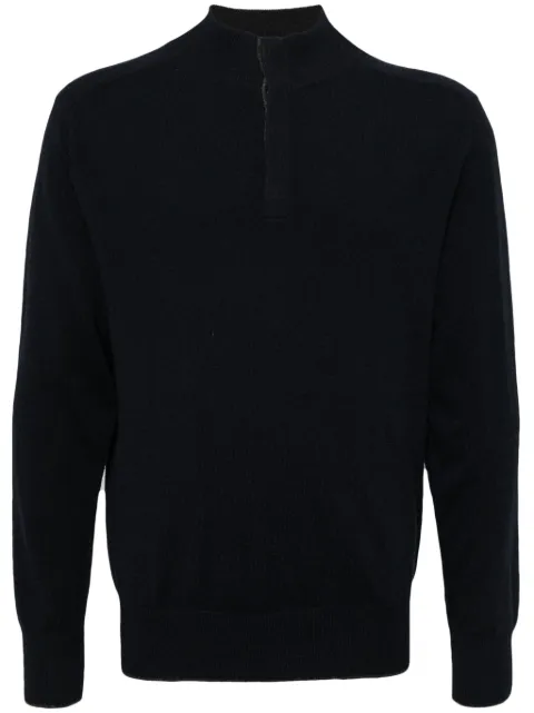 N.Peal half-button cashmere sweater