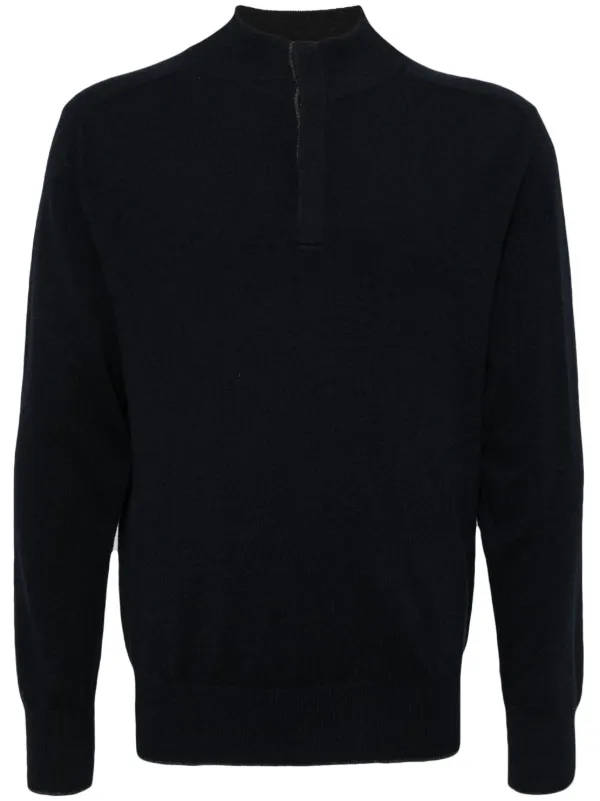 Maglione In Cashmere Con Bottoni Blu FARFETCH IT