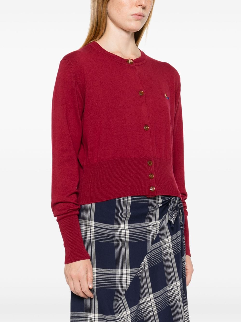 Shop Vivienne Westwood Bea Cardigan In Red