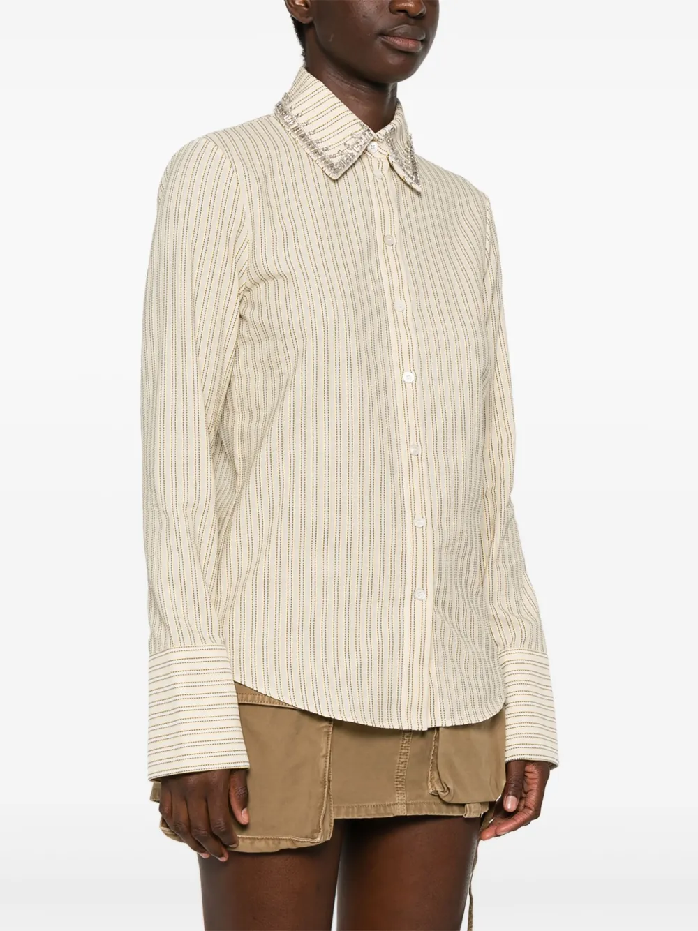 Golden Goose Blouse verfraaid met kristallen Beige
