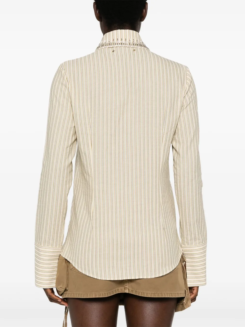 Golden Goose Blouse verfraaid met kristallen Beige