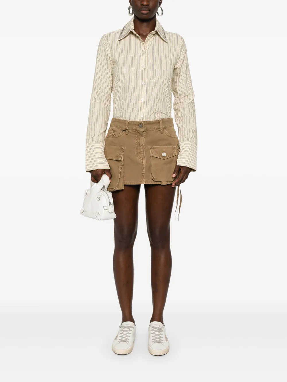 Golden Goose Blouse verfraaid met kristallen - Beige