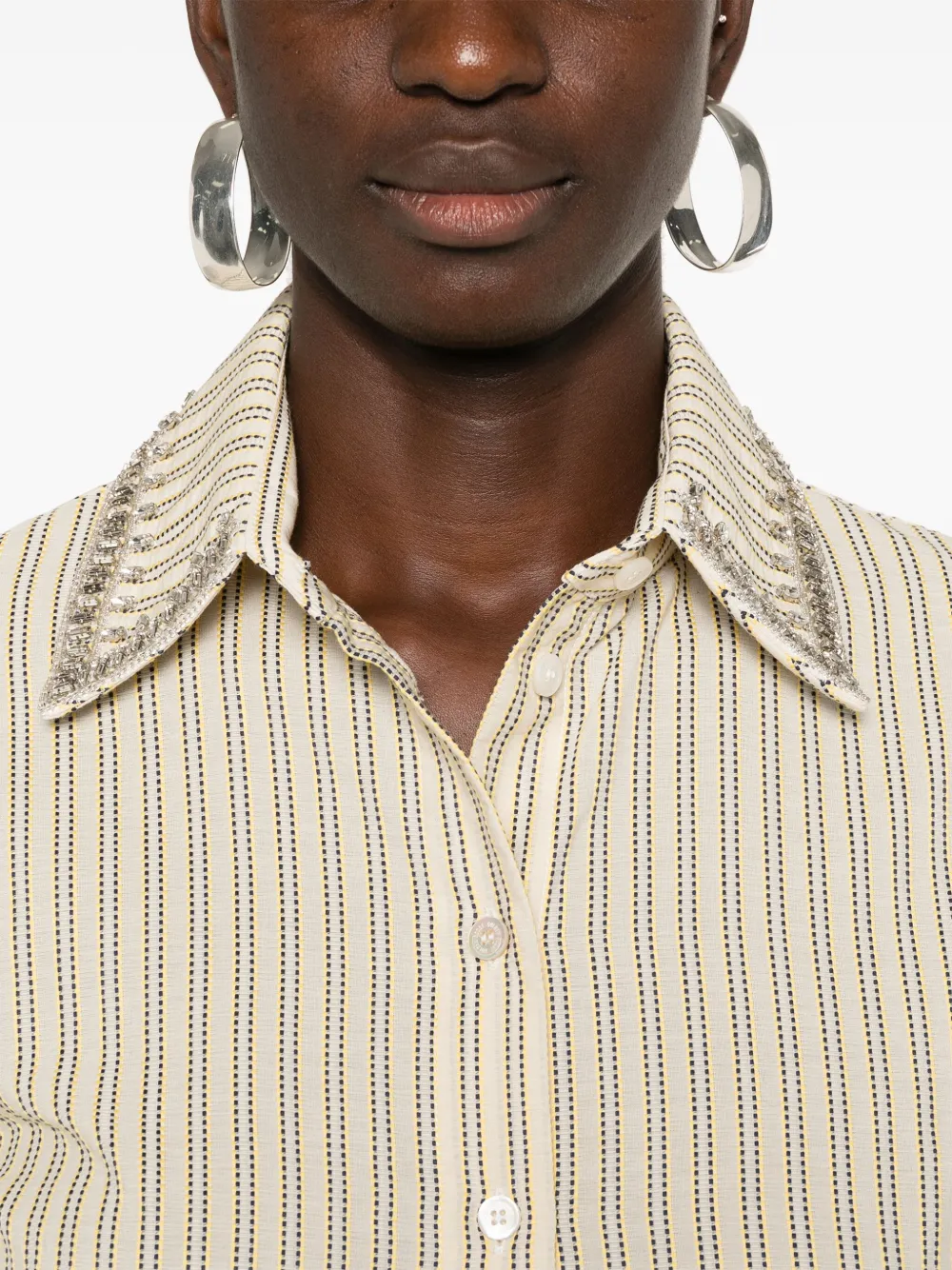 Golden Goose Blouse verfraaid met kristallen Beige