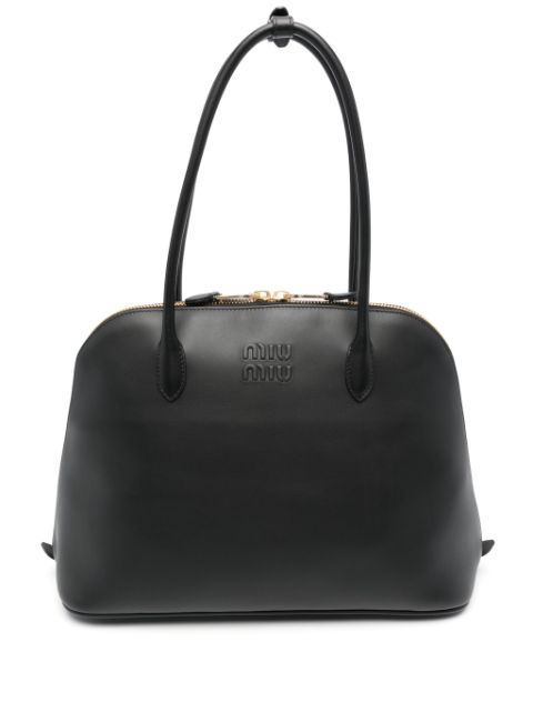 Miu Miu logo-embossed tote bag WOMEN