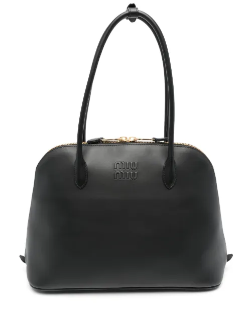 Sac cabas à logo embossé - Miu Miu - Modalova