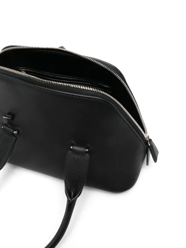 Devon Mini leather tote bag in black - The Row | Mytheresa