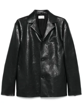 The Row Brodie レザージャケット | ブラック | FARFETCH JP