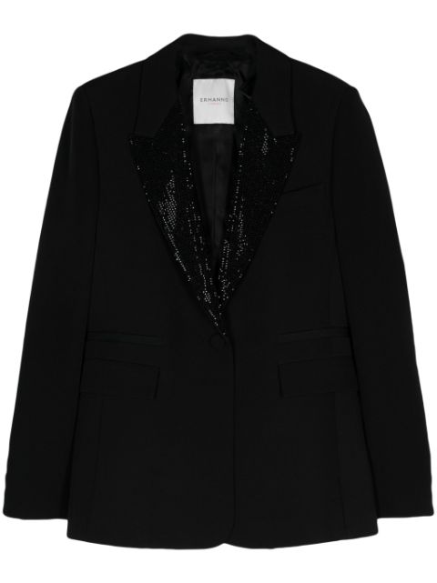 ERMANNO FIRENZE  blazer à ornements en cristal