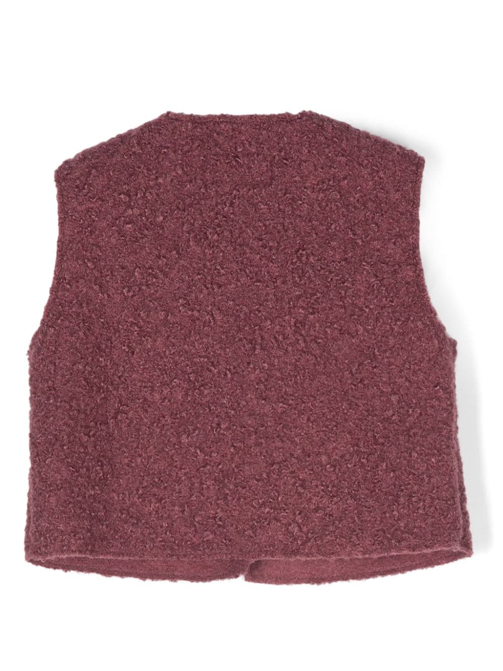 TEDDY & MINOU Bouclé gilet - Paars