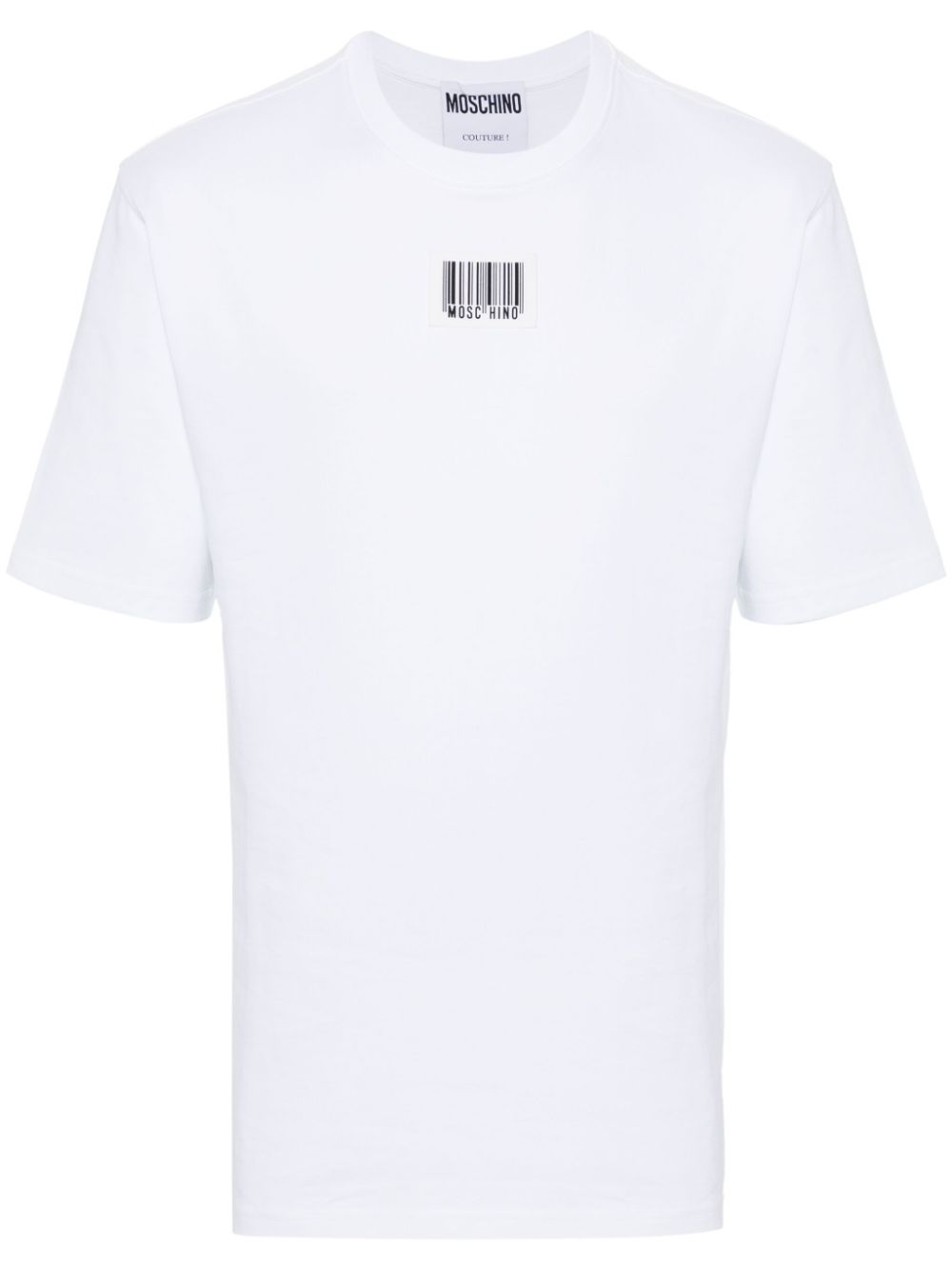 Moschino barcode-print T-shirt - White