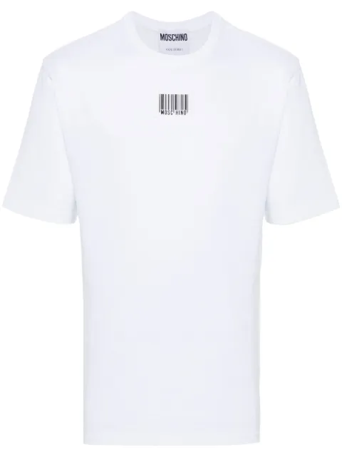 Moschino playera con código de barras estampado