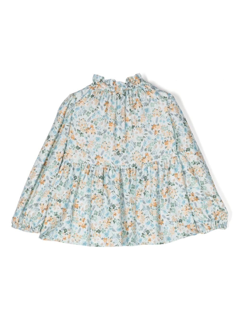 Il Gufo Shirt met bloemenprint - Blauw