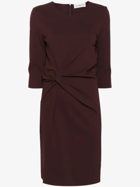 Lanvin twist-detail midi dress