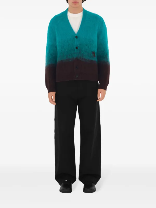 Burberry モヘアブレンド カーディガン | グリーン | FARFETCH JP