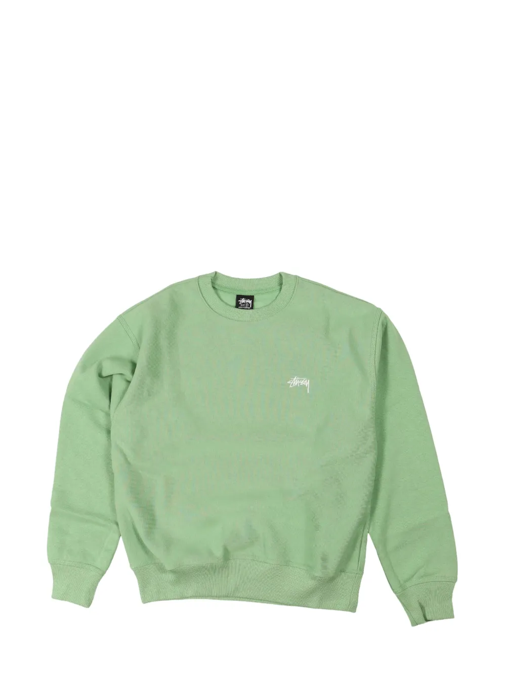 Stüssy logo-embroidered sweatshirt Groen