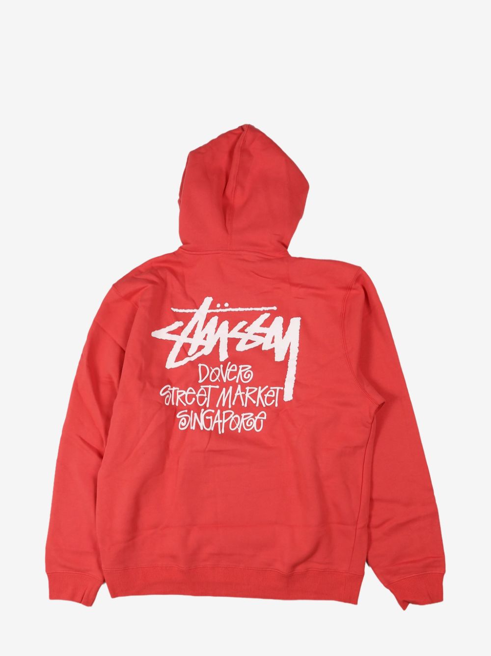 Stüssy logo-print hoodie - Rood