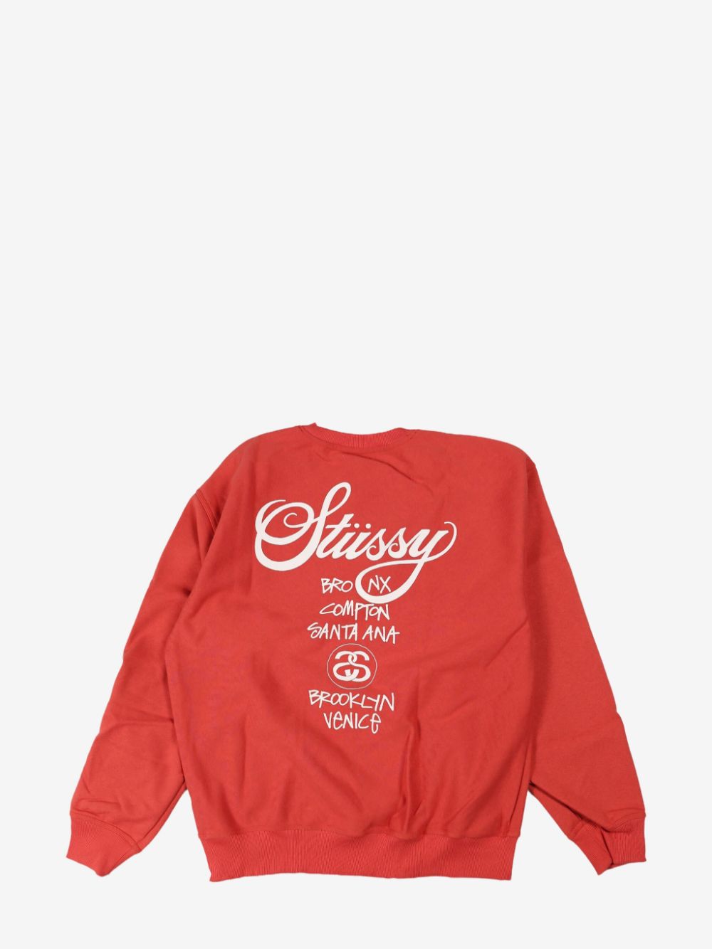 Stüssy logo-print sweatshirt - Rood