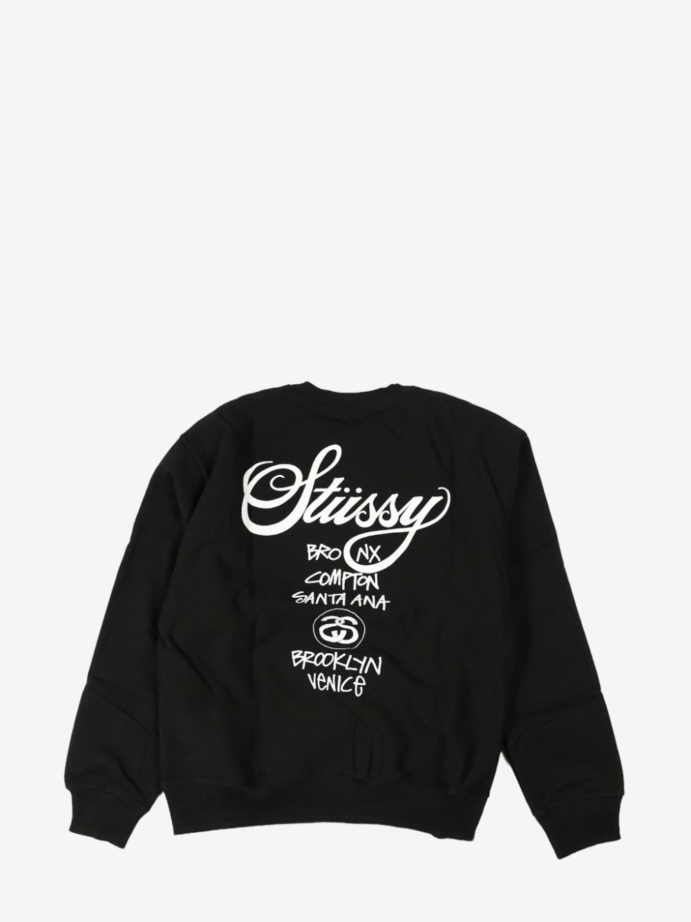 Stüssy logo-print sweatshirt - Zwart