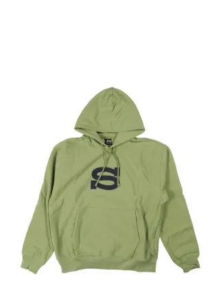 Green stussy hoodie on sale