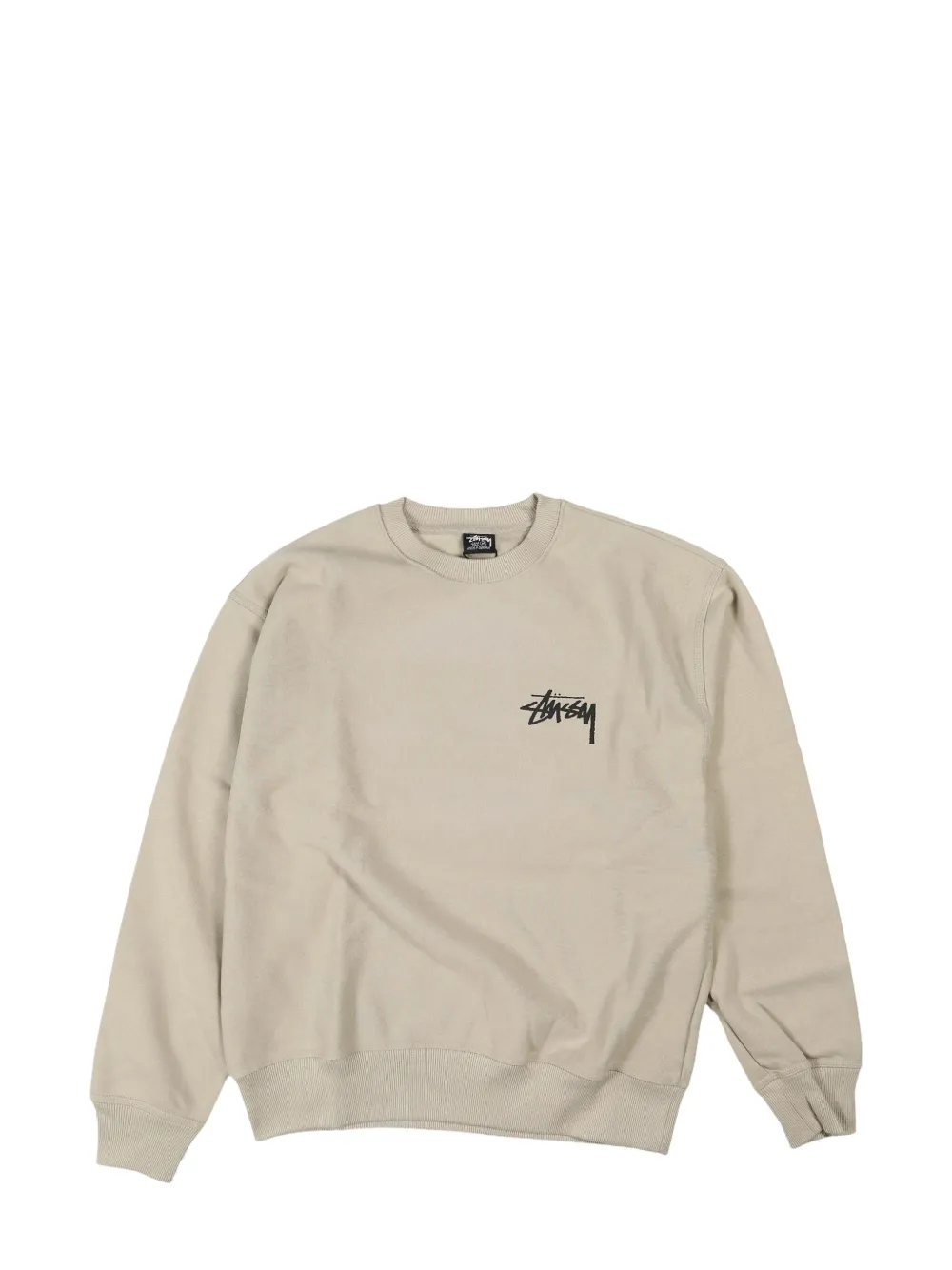 Stüssy logo-print sweatshirt Beige