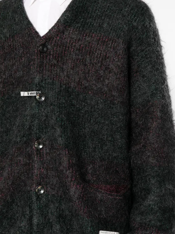 Maison MIHARA YASUHIRO Shaggy Cardigan Grey FARFETCH AO