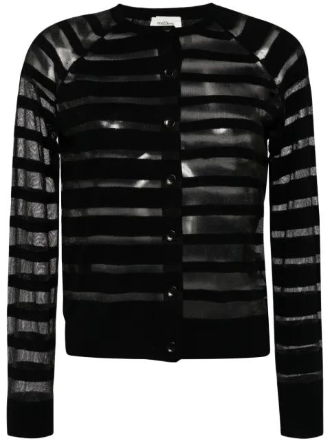 Onefifteen striped long-sleeve cardigan
