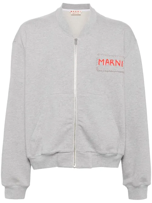 Marni veste bomber en coton - Gris - Marni - Modalova